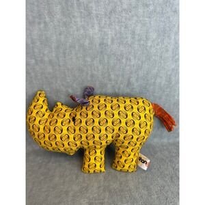 Shongololo Cape Town Rhinoceros Plush African Wax Print Reversible Design Fabric